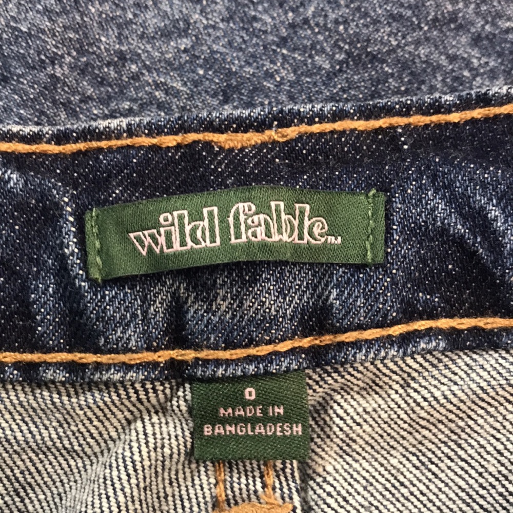 Wild Fable High Rise Straight Leg Easy Rigid Medium Wash Jeans Sz 0 | NWT - Picture 7 of 8